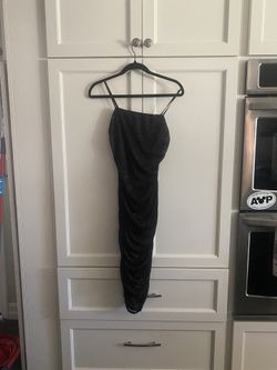 Windsor Black Sparkle Midi Dress