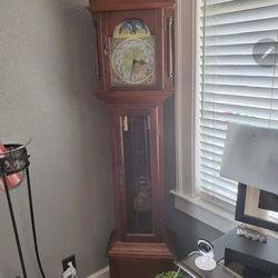 Grandfather clock.