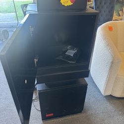 Set Of 2 Nightstands New Fully Assembled Black 