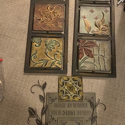 Floral Metal Wall Decor