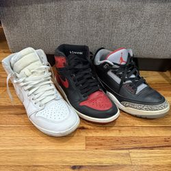 3 Jordan Package Size 9.5 & 10