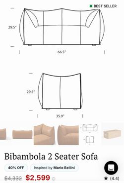 Bibambola 2 Seater Sofa