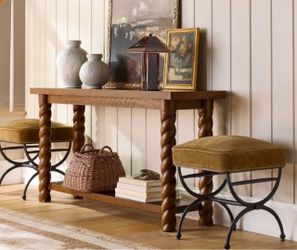 60' Console Table with Braided Legs - Threshold™ designed with Studio McGee