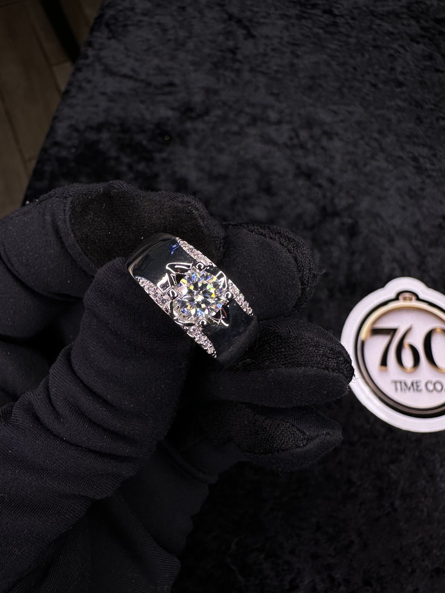 Moissanite Diamond Ring