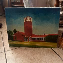 Laverne Clock Tower Picture Painting 