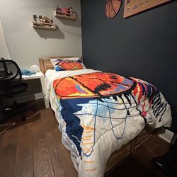 Twin Sized Bed & Dresser