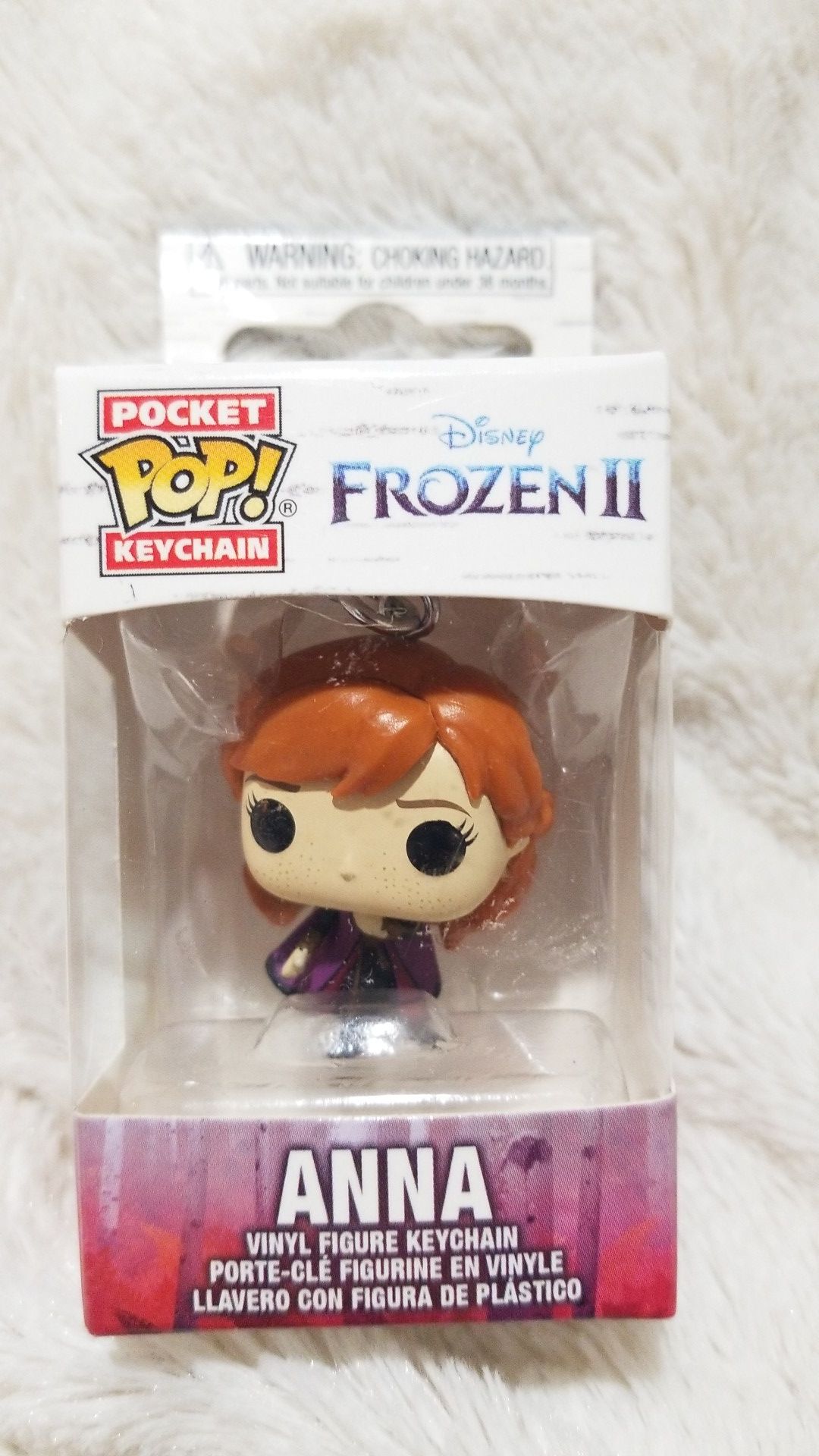 Frozen 2 pop keychain anna
