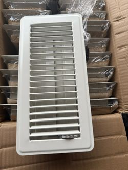 24 Pcs 4" x 10" Floor Vent Covers with Cover Trap Set Including 12 Pcs Metal Walkable Floor Register 12Pcs Air Vent Screen Mesh Filters Adjust Vent De