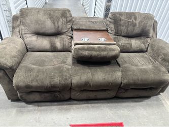 Sofa with entertainment table