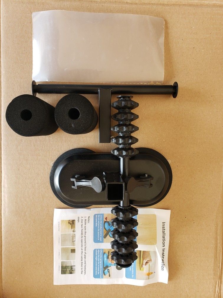 Sit-Up Bar with Adjustable Foot Holder and Massage Roller