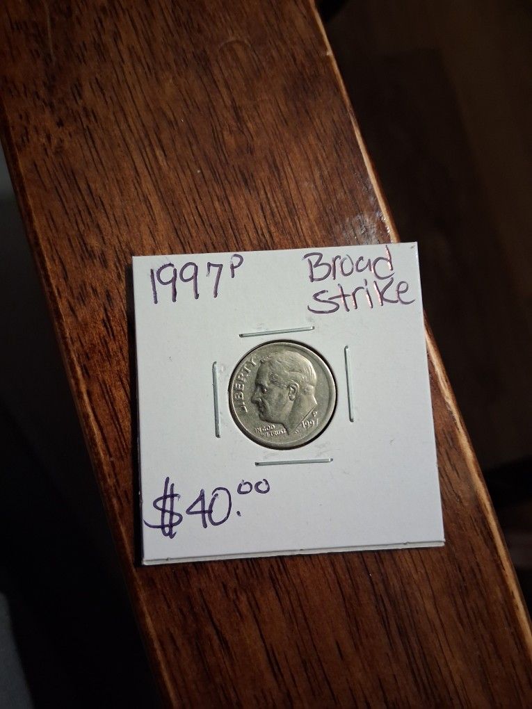 1997-P Broadstike RARE Year ERROR FIRM $40