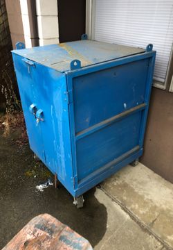 Construction site heavy duty job box