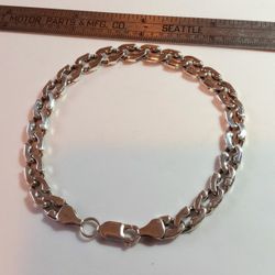 $50! Awesome 8 Inch S-link 925 Sterling Silver Bracelet 