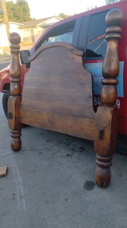 Queen Size Canon Ball Custom Wood Bed Frame