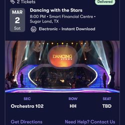Dancing with The Stars - Tickets X2 Best offer