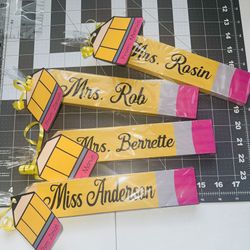 Custom Teacher Name Plate Pencil 