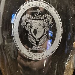 USS Illinois (SSN 786) Commissioning Champagne Flutes $120 OBO