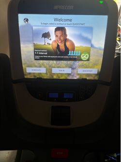 precor trm 885 v1 treadmill w/p80 console