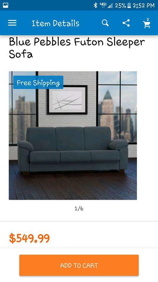 Sleeper sofa reclines into a full size bed