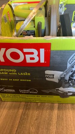 Miter saw with Laser