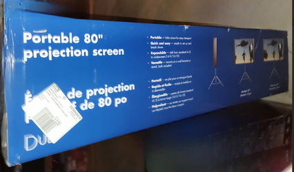 Projection screen.