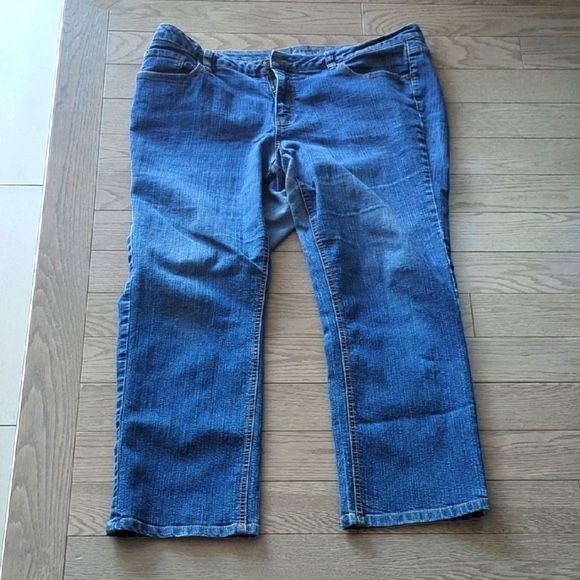 George Blue Straight Leg Jeans Classic Fit Size 18 Good Condition