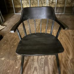 Black Wooden Chair 