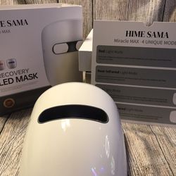 LED Face Mask, 8 Color LED Mask for Face Skin Care, FSA/HSA Eligible, Red Light Mask for Face, Infrared, Red & Blue Light Mask, Wrinkle Reduction, Wir