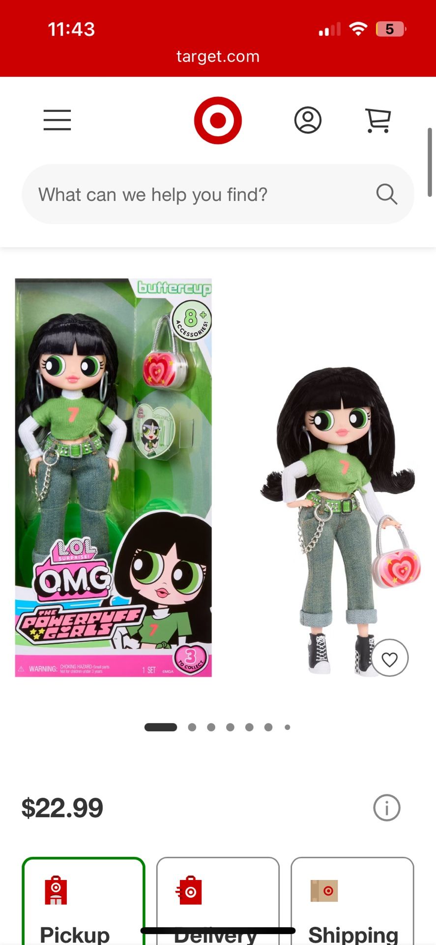 brand new OMG lol buttercup powerpuff girls doll