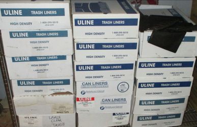 15 BOXES OF ULINE TRASH LINERS - 20-30 GALLON