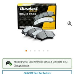 *New*Duralast Gold Ceramic Brake Pads