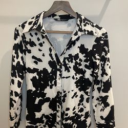 Zara cow print short