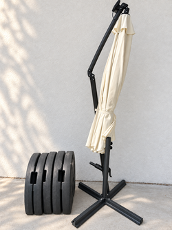 Best Choice Products 10ft LED Umbrella Set — Used