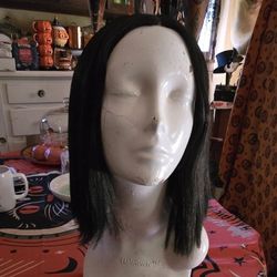 Short Black Hair Wig Bob Bend Lace Front