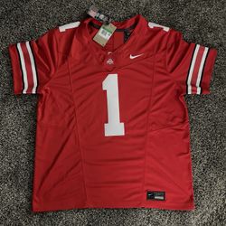 NEW MENS NIKE OHIO STATE OSU BUCKEYES LIMITED VAPOR FOOTBALL JERSEY SIZE XL $140