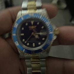 Sliver And Gold Invicta Watch