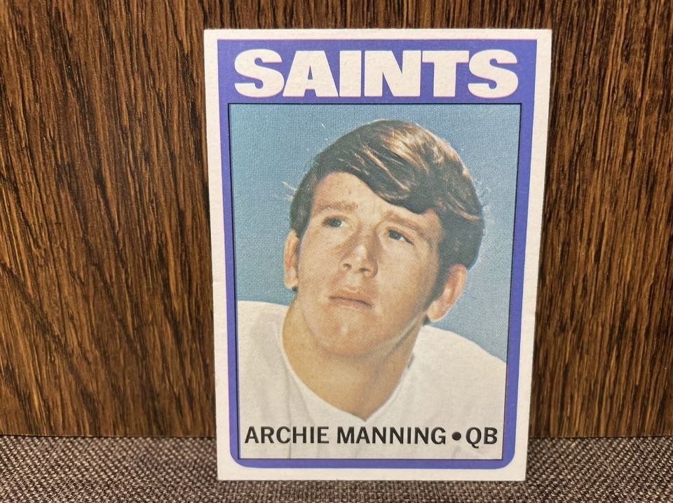 Archie Manning #55 Saints Football Card Near Mint 