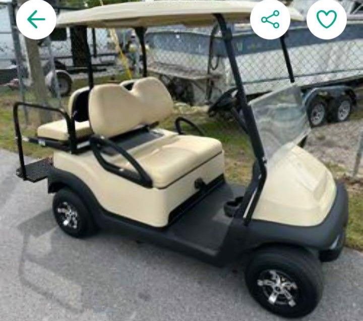 2019 Club Car Golf Cart 48V (4 Seater) w/Head, Turn, And Brake Lights Tan Trojan Batteries