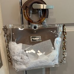 Dream Tote Clear And Brown 