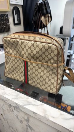vintage 1980s Gucci Accessory Collection Reporter Bag
