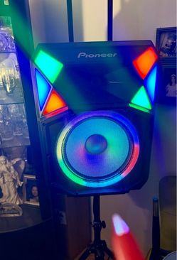 Pioneer ~ All In One Bluetooth Party Speaker w/ Stand & Wireless Mic, Stand, 700W of Powerful Bass
