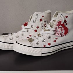 US Women's size 8 Valentine's Day Converse 