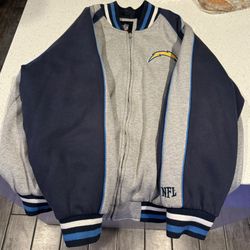 Vintage XL San Diego Chargers Full Zip Jacket