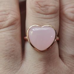 Fashion Pink Heart Ring 