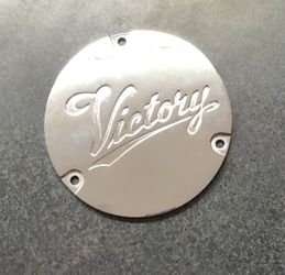 Victory Motorcycles Chrome Cover Emblem Plate - Fits V92C - 5131531