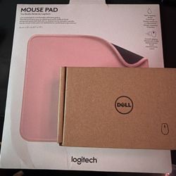Pink Logitech Mouse Pad - Dell Mouse COMBO