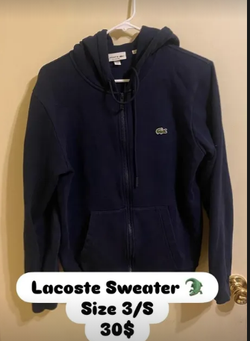 Lacoste Sweater, and American Eagle Jeans