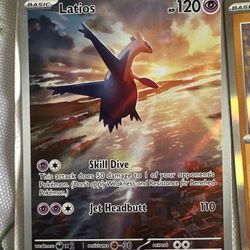 Latios 203/191 Illustration Rare card from the Surging Sparks Pokémon set  