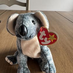 Ty Beanie Baby named Eucalyptus the Koala bear. 