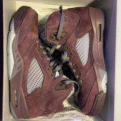 Air Jordan 5 Burgundy Size 10 With Box